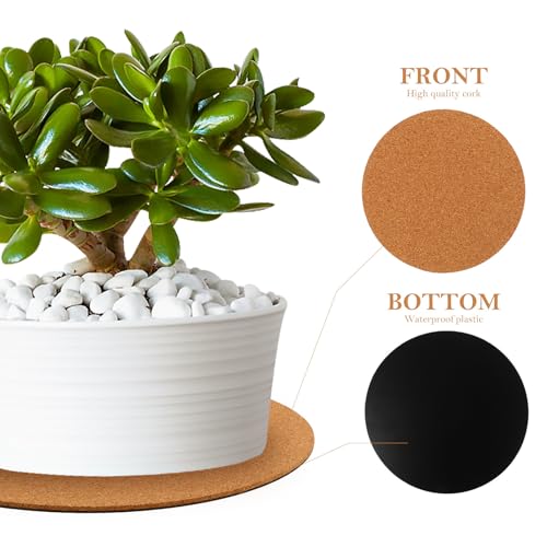 Dessous de plat en liège imperméable pour protéger les pots de fleurs