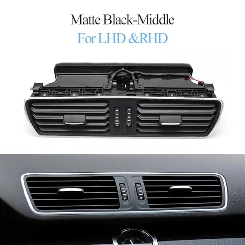 Grille ventilation centrale VW Passat B6 B7 CC en noir mat