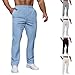 Cambkatl Men’s Jacquard Sweatpants Athletic Elastic Waist Straight Gym Joggers Stretchy Lounge Pants with Pockets