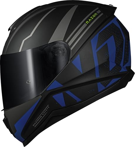 Capacete Moto Masculino Fechado Norisk Razor Full Azul (62)