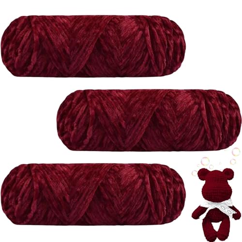 4x Armstricken Wolle 100g - Dickes Häkelgarn Für Taschen & Decken