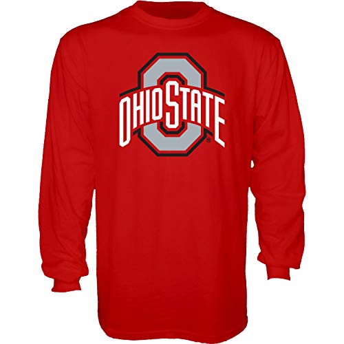 Blue 84 Mens Ohio State Buckeyes Long Sleeve T Shirt Team Color Icon Ohio State Buckeyes Red X-Large