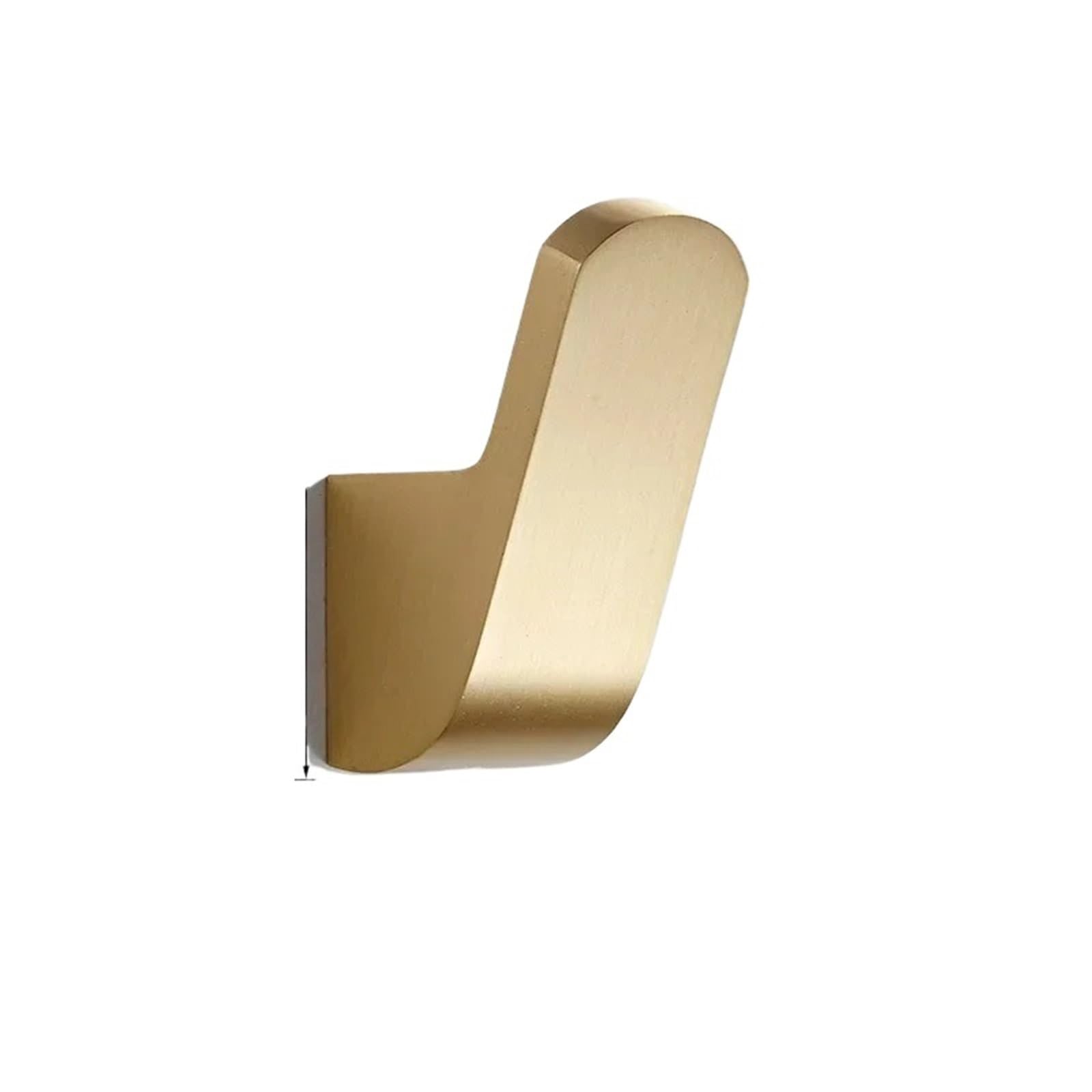 Mohuied Gold Brass Robe Hooks Simple Wall Hangings Row Hooks Dooroom Brass Bearing Bathroom Indoor Kitchen Hallway Clothes For Hanging Coat Robe Keys Clothes Bags(Gold)