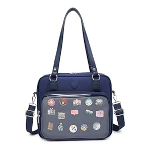 RAINBOW SMILE Oxford Ita Bag Backpack Crossbody Bag Kawaii Pin Display Bag Messenger Shoulder Bags