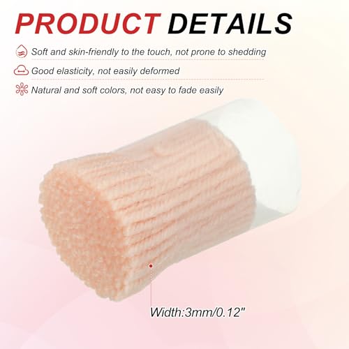 Image of MECCANIXITY 15 Rolls Latch Hook Yarn, 3mm Light Pink Latch Hook Kit Yarn Precut Hook Rugs Making Crochet Bundles for Rug Adults Beginners Tapestry DIY Craft
