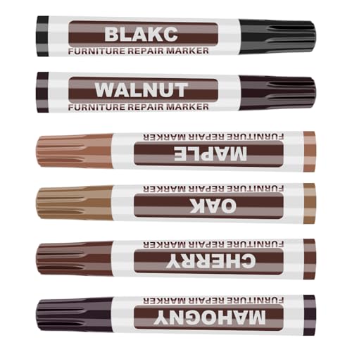6 Colors Wood Markers - Professional Wood Touch Up Markers