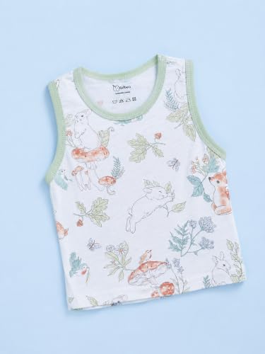 Image of Kidbea Kids Co-ord Set Printed Round Neck T-shirt /Top & Shorts Night Suit