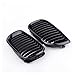Accessori for Auto 2pcs Auto Front Grill Gloss Gloss Black Kidney Grille Front Fit for BMW E46 3. Serie 4 Porta 2002-2005
