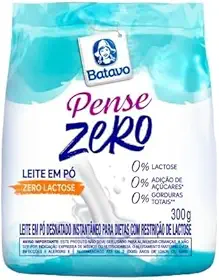 Leite em Pó Instantâneo Desnatado Batavo Pense Zero, Zero Lactose, 0% Açúcares, 300g