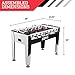 Foosball Tabletop Soccer With Accessories for Adults, Kids - Table Football for Game Room, Arcade, Basement - Classic Tables - All Parts Included - for Home and Sports Bar