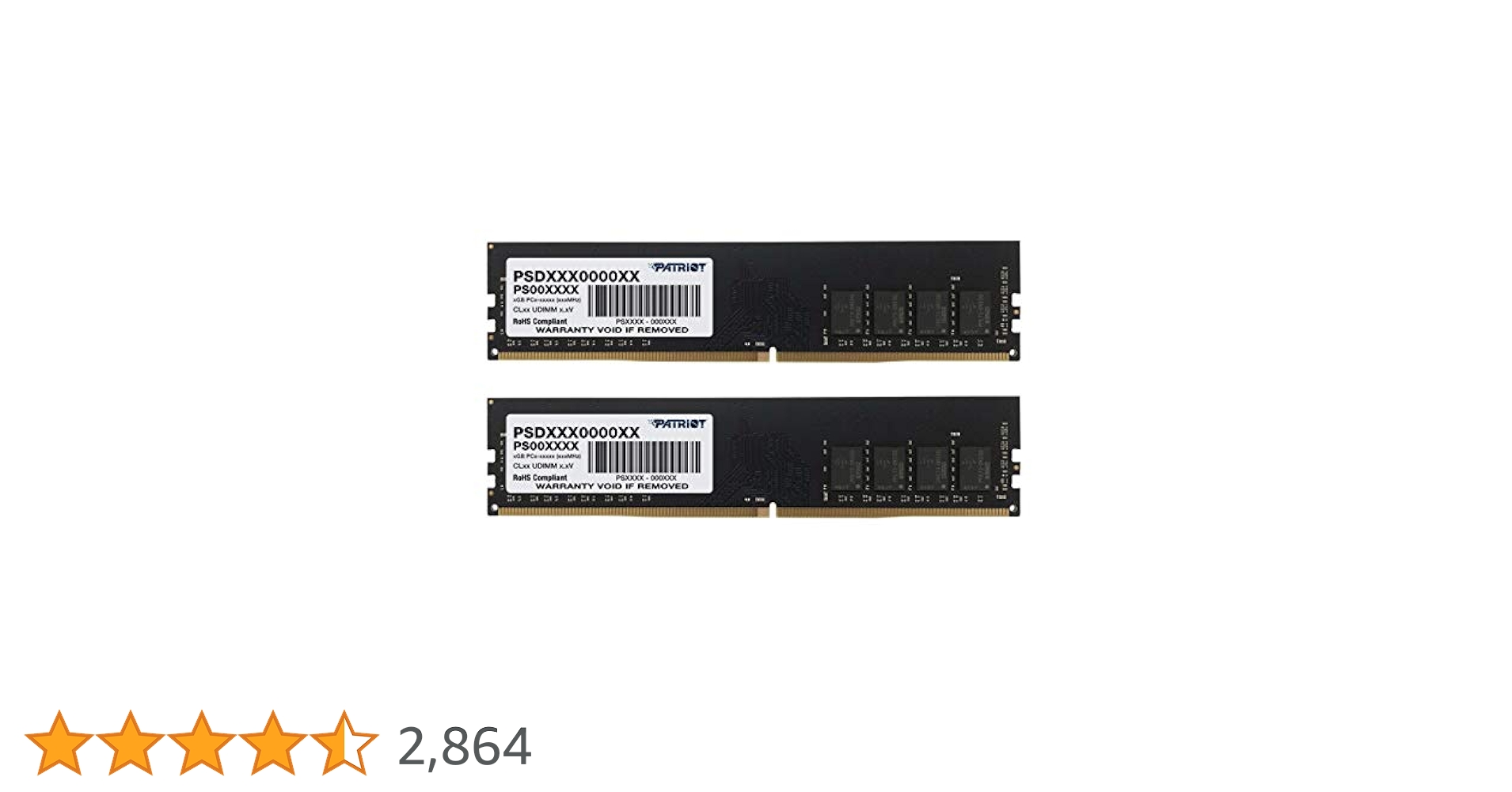 Amazon | Patriot Memory DDR4 2666MHz PC4-21300 16GBキット (2