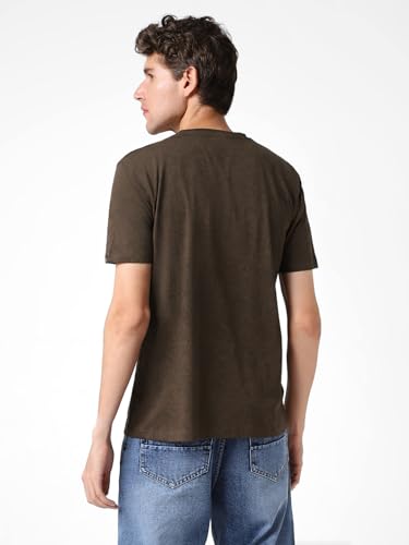 Image of Urbano Fashion Men's Printed Half Sleeve Slim Fit Cotton T-Shirt