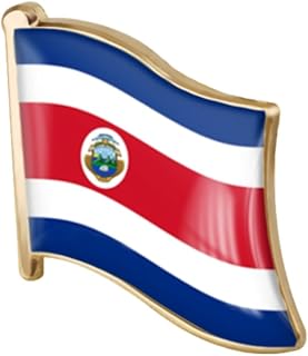 vmcoatdu 1inch Country Flag Pin Badge International Travel Brooch Metal Alloy Souvenir Pin