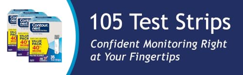 Image of Ascensia Contour Next Blood Glucose Diabetes Test Strips 105 Count (3x35ct)