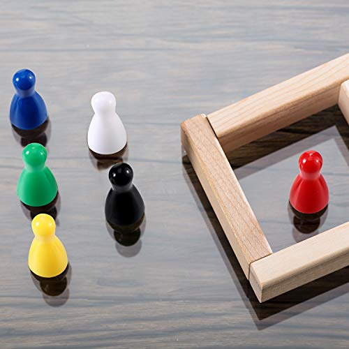 8 X 6 Style Multicolor Plastic Pawns Pieces Game For Board Games, Tabletop Markers Component #TOP4