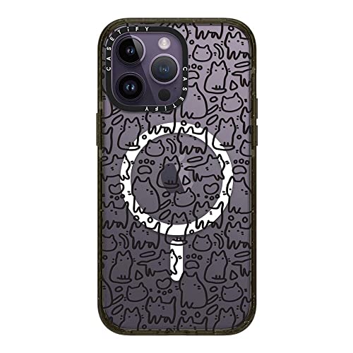 Coque de protection rigide iPhone 14 Pro Max CASETiFY motif chat noir