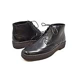 British Collection - Orignal Playboy Wingtip Men's Limited All Leather Black Shoes 10.5