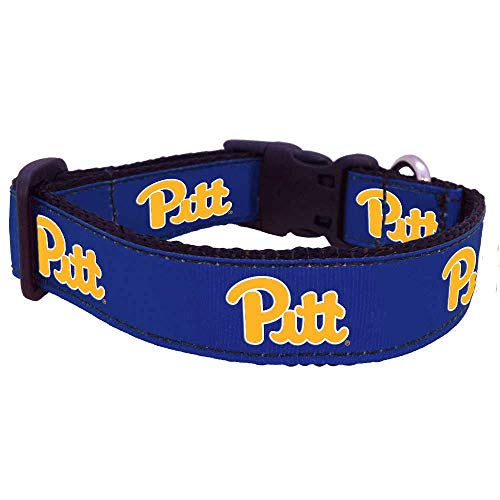 NCAA Pittsburgh Panthers Dog Collar (Team Color, Large)