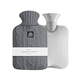 👍Facile à utiliser - La bouche large est facile à remplir et la lèvre anti-poussée de la bouteille d’eau chaude avec couvercle empêche l’eau de recracher comme ces vieux caoutchouc. Remplir seulement jusqu’aux deux tiers de la capacité maximum. La bouteille d’eau chaude est fabriquée selon la norme B.S.1970:2012 pour assurer une sécurité maximale.