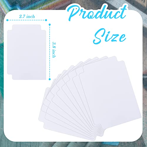 Suilung 50 Pcs Trading Card Dividers Plastic Card Dividers, Frosted Separator with Tabs Standard Vertical Compatible with Games Sports TCG, 2.7 x 3.8 Inches (White) by Suilung - Image 2