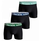 Björn Borg Herren, Baumwolle, Stretch, 3 Stück Boxershorts, Multi, L (3er Pack)
