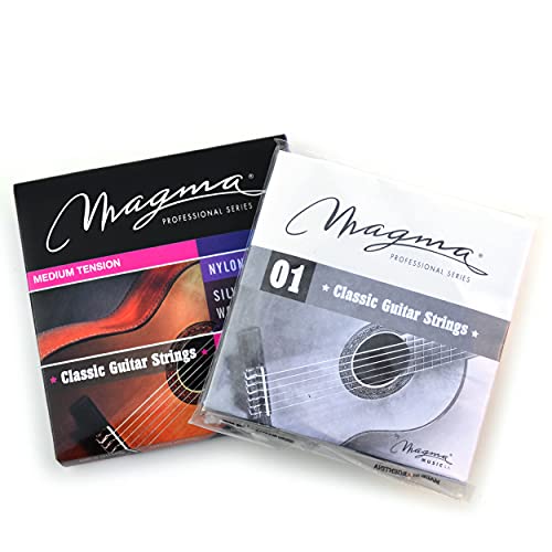 Magma Classical Guitar Strings Normal Tension Special Nylon - Silver Plated Copper (Gc110) (1 Set) #TOP3