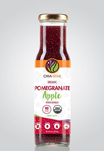 Chia Star Pomegranate Apple Power 6 pk of 8 oz bottles