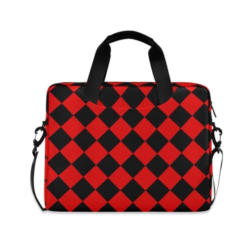 Maletín para portátil 15.6 pulg rojo y negro