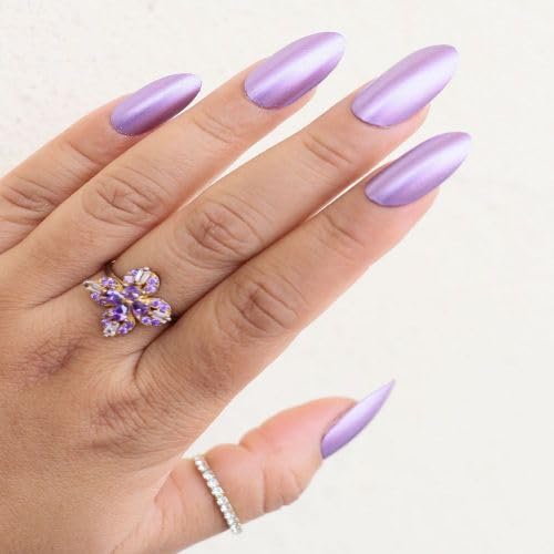 Image of DeBelle Gel Nail Polish Chrome Wine(Metallic Violet Nail Paint)|Non UV - Gel Finish |Chip Resistant | Seaweed Enriched Formula| Long Lasting|Cruelty and Toxic Free| 8ml