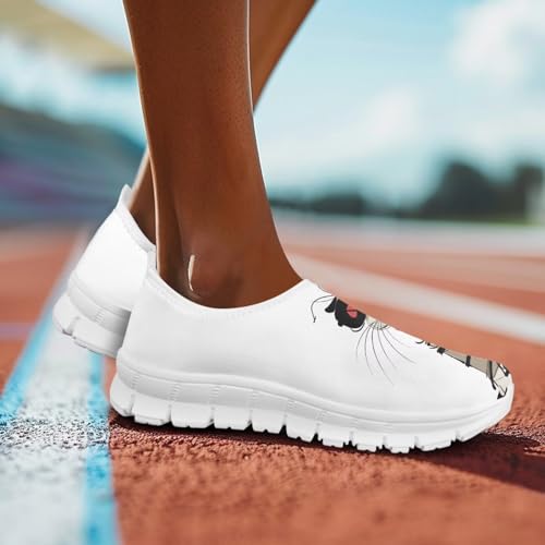 Image of Jeiento Cute Dog Women's Casual Slip On Shoes Loafers Sneakers for Women