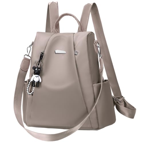 Sac à dos femme antivol léger et élégant avec bandoulière amovible coloris gris