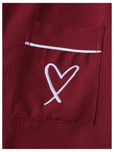 Image of Verdusa Pajamas For Women Set 2 Piece Summer Pajama Sets Cute Pjs Lounge Matching Button Shirt with Shorts