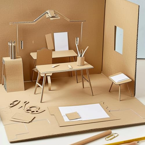 Jodoueeir CORRUGATED CARDBOARD SHEETS-002 200 Pack 5X7 Corrugated Cardboard Sheets,Thick Cardboard Sheets thumb #3