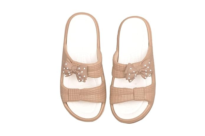 xyzsole Women Platform Slide Slippers with Bow | Stylish Lightweight Slip-On Sandals for Girls | Soft Cushioned Anti-Skid Wedge Chappals for Indoor Outdoor Daily Wear-picture-39