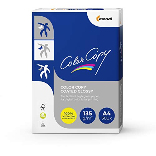Color Copy Glossy 937239 - Paquete de 250 hojas para impresión láser, A4
