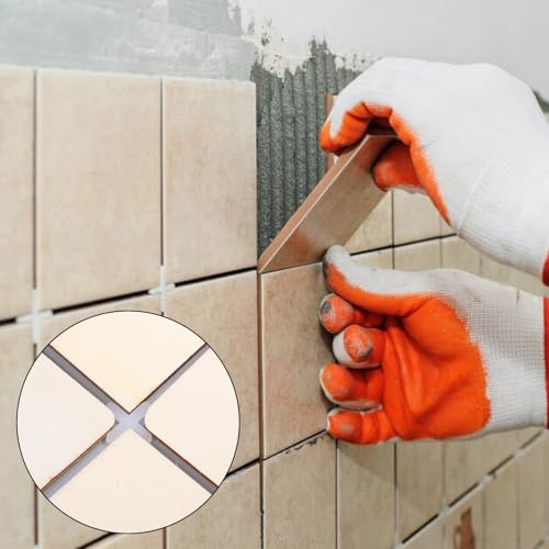 WJIAAA 500 Stück Weiße Fliesenkreuze, 3mm PVC Abstandshalter, Kreuzförmige Fugenkreuze für Präzise Fliesenverlegung an Wand und Boden