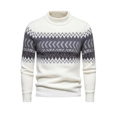 Men's Pullover Sweater - Soft Comfortable Fashion Warm Knit Sweater