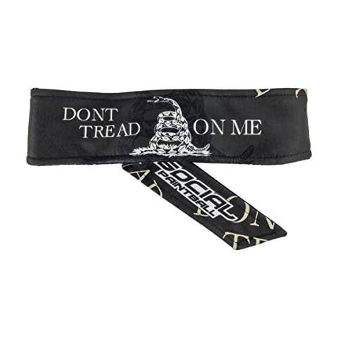 Social Paintball Long Tie Headband, Don't Tread On Me Cover