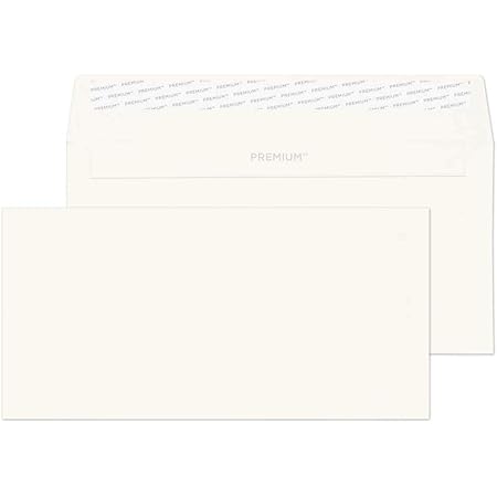 Buste Portafoglio Blake Premium Office 114x229 Mm - Confezione Da 500, Bianche, Sigillo Sicuro Buste Sigillo