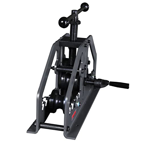 KAKA INDUSTRIAL TR-60 Tube Roll Bender, 28 sets of optional rollers, Manual 3 Roll Bender High Quality and Versatility Bender, High adjustability, standard 1-1/2" round tube rollers