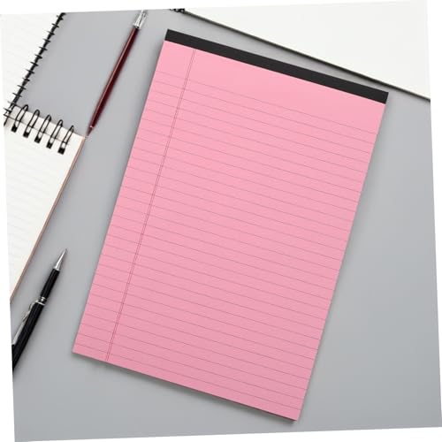 Bloc-notes A4 papier ligné à colonnes détachables Homoyoyo rose - 6