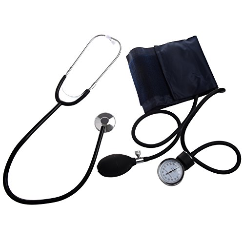 SODIAL(R) Esfigmomanometro Aneroide / Estetoscopio de Presion Sanguinea /...