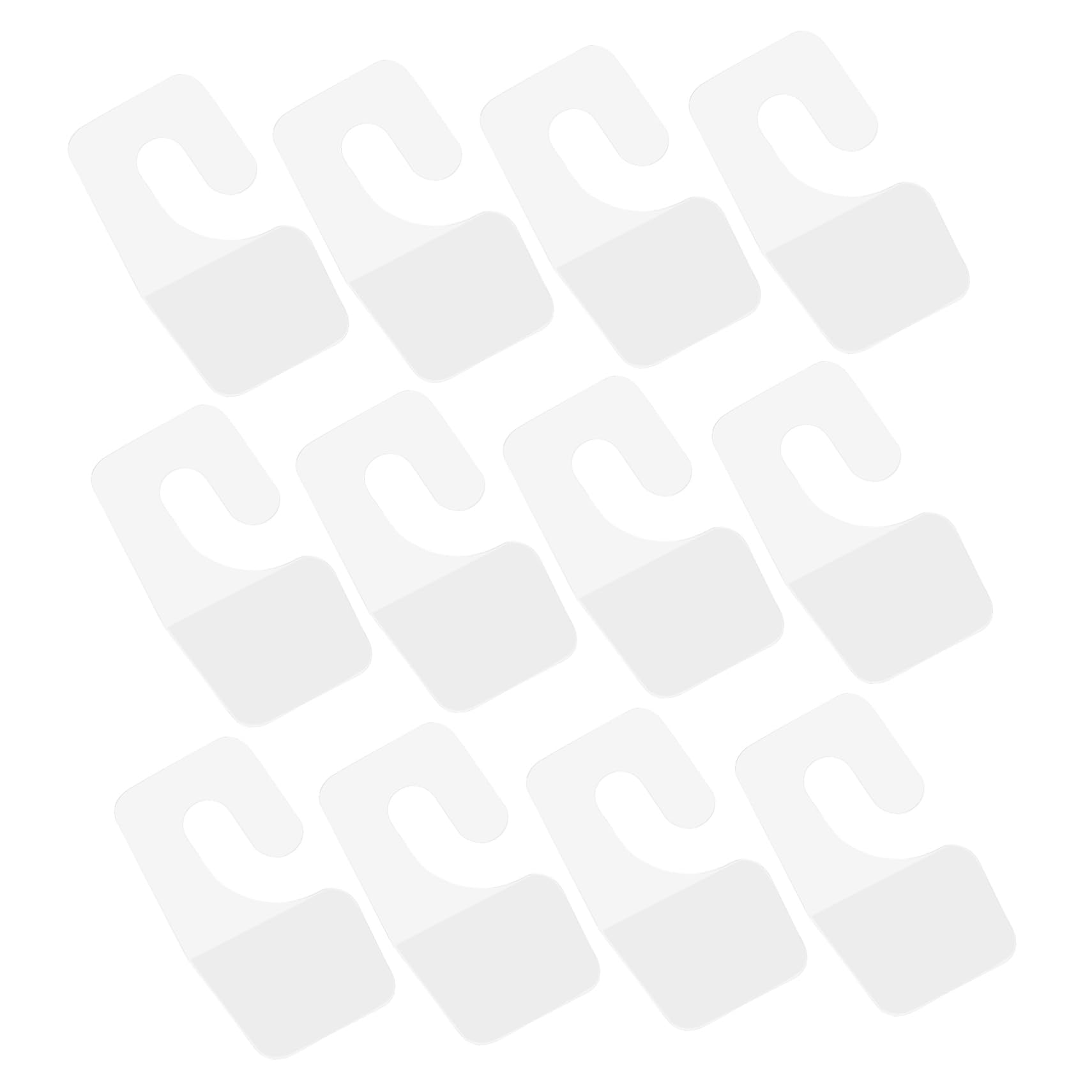 KOMBIUDA 100pcs Heavy Duty j Hook Hanging Tabs Self-Adhesive Adhesive Tabs for Wall Hanging