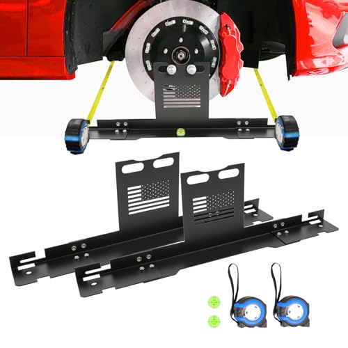 Wheel Alignment Tool 2 PCS Heavy Duty Toe Alignment Plates with...