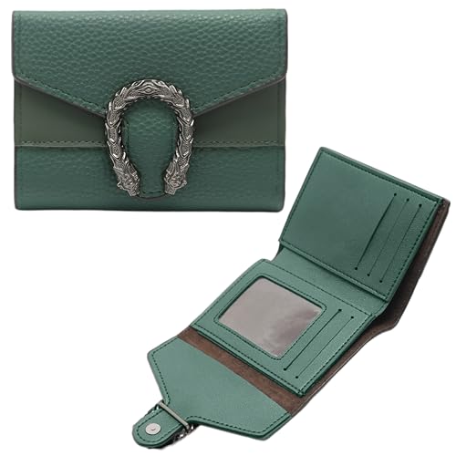 Image of Kraptick Women's Wallet -Stylish and Compact Purse Clutch Wallet for Women, Stylish Card Coin Holder, Debit Card Holder, Money Organizer and Travel Wallet for Women with 8 Slots (Green)
