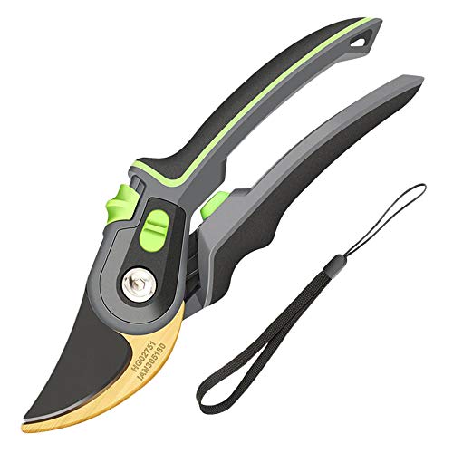ege Pruning Shears, Garden Shears, 9" Professional, Comfortable Grip Garden Pruning Shears, Heavy Duty Pro Series Garden Clippers, Bypass Pruners