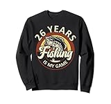 Photo Gallery 26 anni di pesca è il mio gioco pescatore a tema festa di compleanno felpa Photo Gallery 26 anni di pesca è il mio gioco pescatore a tema festa di compleanno felpa