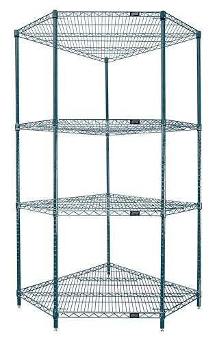 Quantum Storage Systems WR86-2442CRNP Wire Shelving, Carbon Steel, Epoxy Coated, Green, NSF
