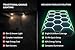 LED Garage Light 84 Fluorescent Tubes Packed Updated Bigger Size 71400LM Super Bright Car Detailing Ceiling LED Shop Light for Warehouse Workshop Gym Basement (Green Ligh, 15-Hole Frame)