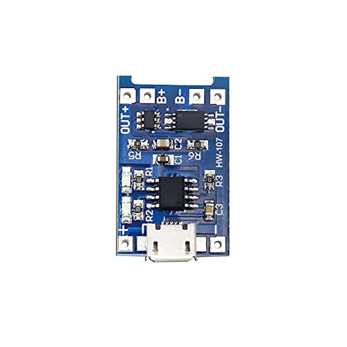 Electronic Spices PACK OF 1 TP4056 1A Li-ion Battery Charging Module (with Overcharge Discharge Over-Current Protection Charging Board)-Micro USB - Image 3